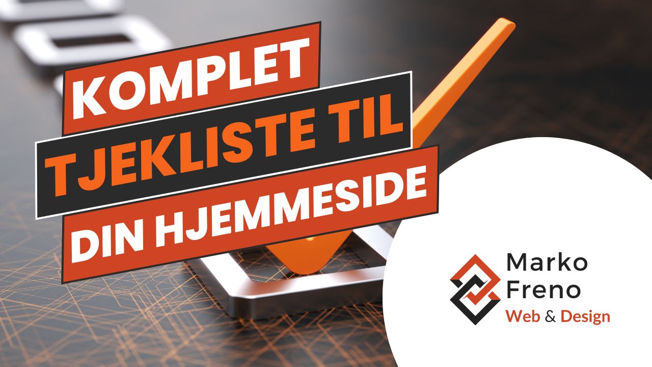 Tjekliste til hjemmesider