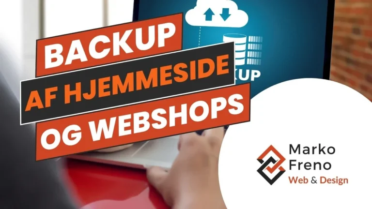 Illustration af backup og sikkerhedskopiering af en WordPress-hjemmeside
