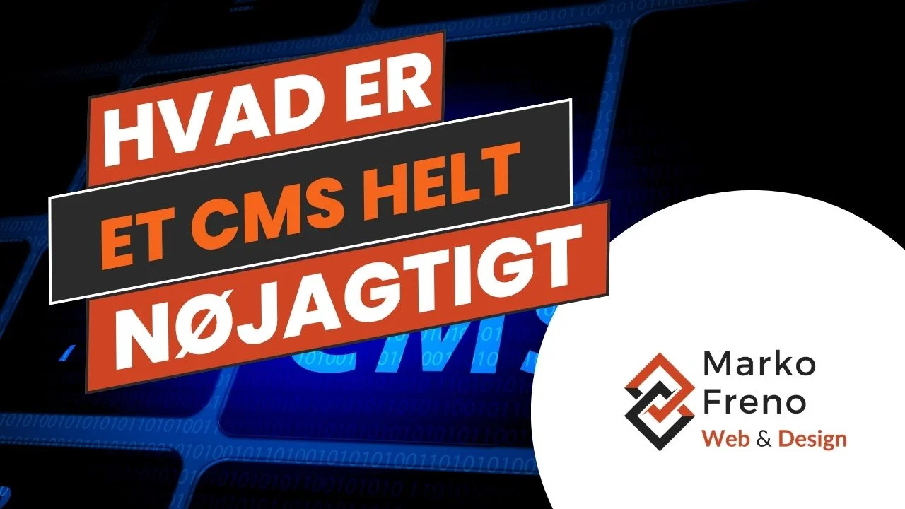 Illustration af hvad et CMS er og hvordan det styrer indhold på en hjemmeside